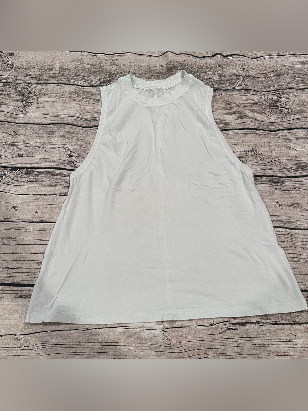 Lululemon Classic White Athletic Tank Top, Fair Condition, Size 10/12